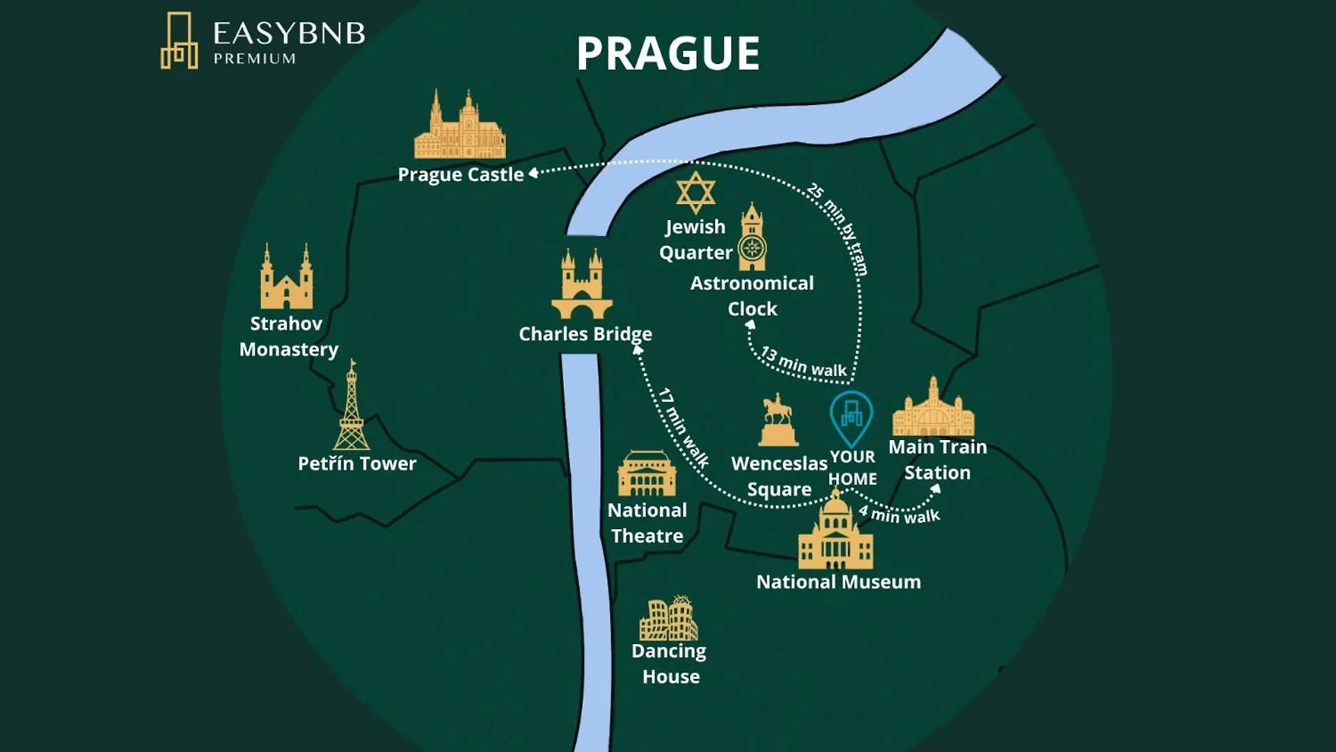 Elegant Apartments Located In The Centre Of Prag